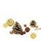 26 pcs Natural and Gold Assorted Potpourri Ornaments Wedding Party Vase Fillers